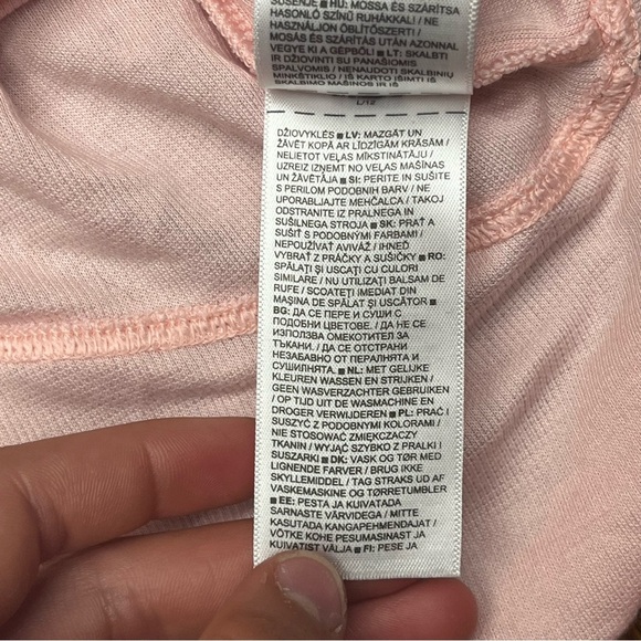 Athleta Pink Cropped Long Sleeve Sweatshirt - Picture 8 of 9